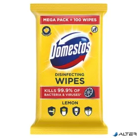   Nedves törlőkendő, 100 db, DOMESTOS "XXL citrus"