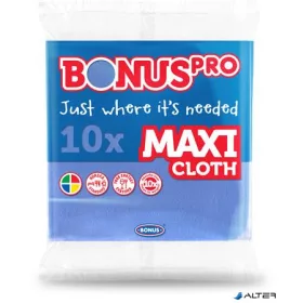   Törlőkendő, univerzális, 10 db, BONUS "MAXI", kék