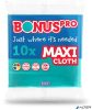 Törlőkendő, univerzális, 10 db, BONUS "MAXI", zöld