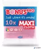 Törlőkendő, univerzális, 10 db, BONUS 'MAXI', pink