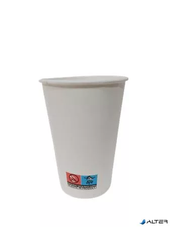Papírpohár, 3 dl, 50 db, fehér