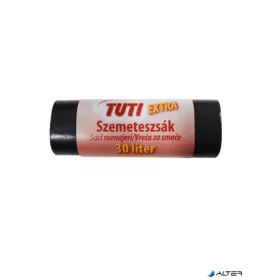   Szemeteszsák, extra erős, 30 l, 20 db, 50x60 cm, 15 µ, TUTI "Extra", fekete