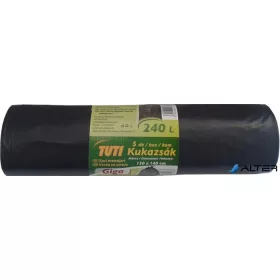   Nagykukazsák, 240 l, 5 db, 120x140 cm, 40 µ, TUTI 'Giga', fekete