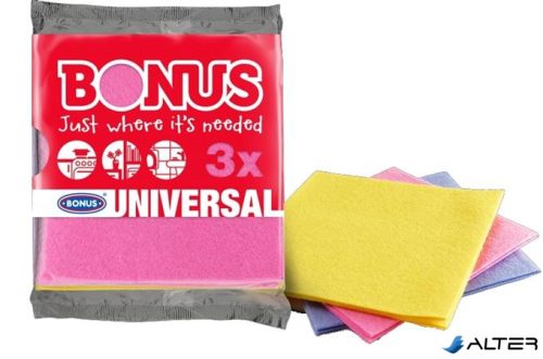 Törlőkendő, univerzális, 3 db BONUS "Universal"