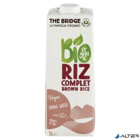 Növényi ital, bio, dobozos, 1 l, THE BRIDGE, barna rizs