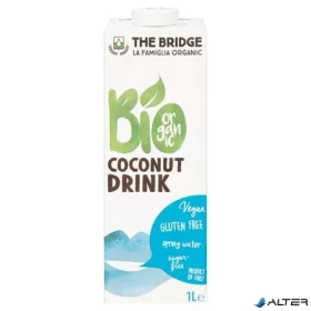 Növényi ital, bio, dobozos, 1 l, THE BRIDGE, kókusz