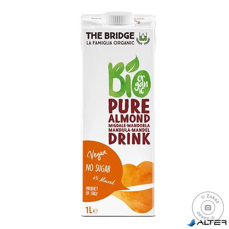 Növényi ital, bio, dobozos, 1 l, THE BRIDGE, mandula