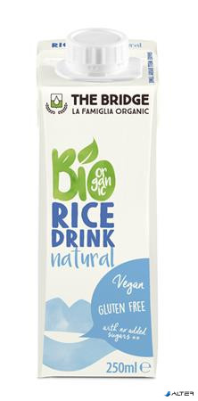 Növényi ital, bio, dobozos, 0,25 l, THE BRIDGE, rizs