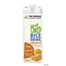   Növényi ital, bio, dobozos, 0,25 l, THE BRIDGE, rizs, mandulás