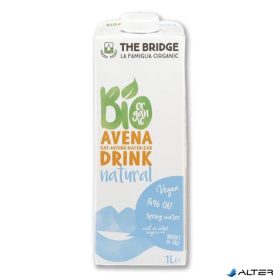 Növényi ital, bio, dobozos, 1 l, THE BRIDGE, zab