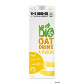   Növényi ital, bio, dobozos, 1 l, THE BRIDGE, zab, vaníliás