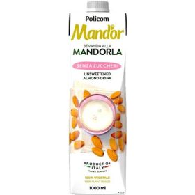   Növényi ital, cukormentes, dobozos, 1 l, MAND'OR 'Prémium', mandula