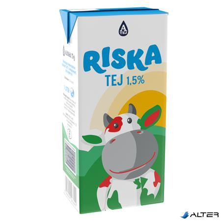 Tartós tej, dobozos, 1,5%, 1 l, RISKA