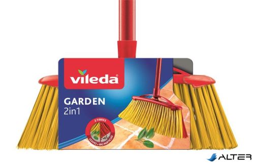 Partvis, kültéri, nyéllel, VILEDA "2in1 Garden"