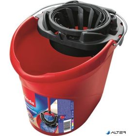   Felmosóvödör, csavarókosárral, VILEDA "Supermop", piros