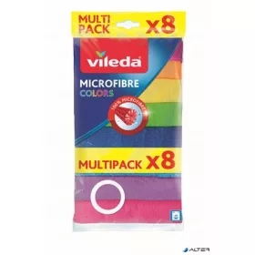 Törlőkendő, mikroszállal, VILEDA "Colors"
