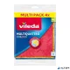 Törlőkendő, mikroszálas, 4 db, VILEDA "Multi Quattro"