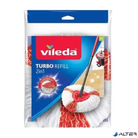   Felmosó utántöltő fej, VILEDA "Turbo 2in1", fehér-piros