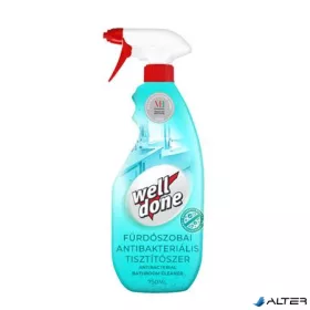   Fürdőszobai tisztítószer, fertőtlenítő, 750 ml, szórófejes, WELL DONE