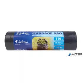 Szemeteszsák, 110 l, 10 db, 100x60 cm, VICTORIA FACILITY