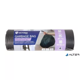   Szemeteszsák, extra erős, 30 l, 20 db, 50x60 cm, VICTORIA FACILITY