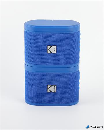 Hangszóró, hordozható, 5W, 2 db, KODAK 'Soundbrix', kék