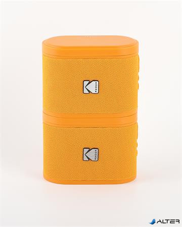 Hangszóró, hordozható, 5W, 2 db, KODAK 'Soundbrix', narancssárga