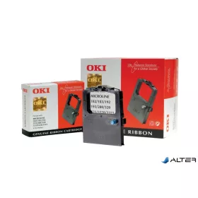   09002303 Festékszalag ML 182, 183, 192 nyomtatókhoz, OKI, fekete