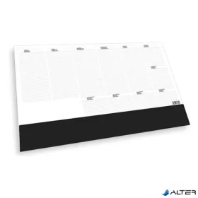   Könyökalátét, 576x407 mm, heti tervezővel, TOPTIMER "T110", fekete