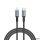 USB kábel, USB-C - Lightning (Apple), 1,2m, VERBATIM, fekete