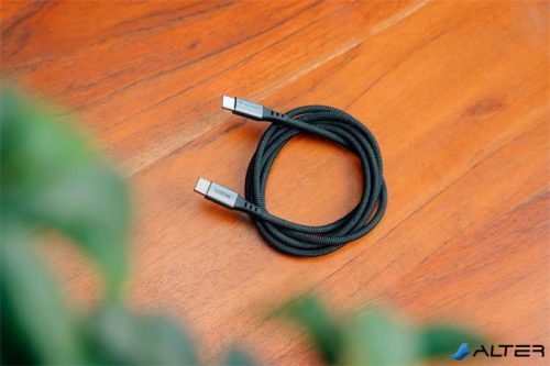 USB kábel, USB-C - USB-C, 1,2 m, 100W, VERBATIM, fekete