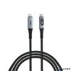 USB kábel, USB-C - USB-C, 1,2 m, 100W, teljesítménykijelzővel, VERBATIM