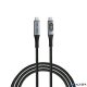 USB kábel, USB-C - USB-C, 1,2 m, 240W, teljesítménykijelzővel, VERBATIM