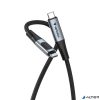 USB kábel, USB-C - USB-C, 1,2 m, 240W, teljesítménykijelzővel, VERBATIM