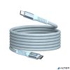 USB kábel, USB-C - USB-C, 1,2 m, 60W, mágneses, VERBATIM, kék