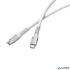 USB kábel, USB-C - USB-C, 1,2 m, 100W, mágneses, VERBATIM, szürke