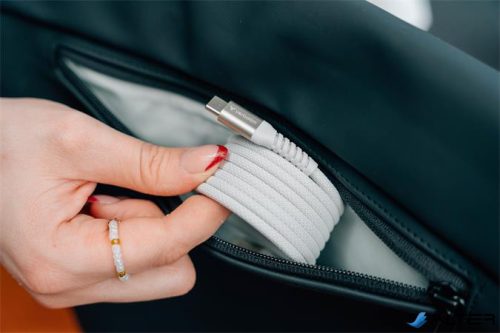 USB kábel, USB-C - USB-C, 1,2 m, 100W, mágneses, VERBATIM, szürke