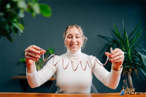 USB kábel, USB-C - USB-C, 1,2 m, 100W, mágneses, VERBATIM, rózsaszín