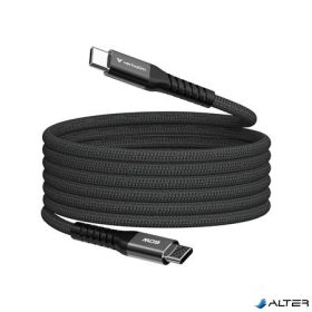   USB kábel, USB-C - USB-C, 1,2 m, 60W, mágneses, VERBATIM, fekete