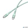 USB kábel, USB-C - USB-C, 1,2 m, 60W, mágneses, VERBATIM, zöld