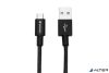 USB kábel, USB - micro USB, 0,3 m, VERBATIM, fekete