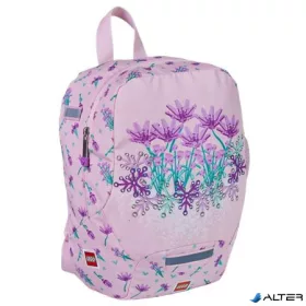   Hátizsák, ovis, LEGO 'Flowers', rózsaszín-mintás