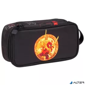   Tolltartó, szögletes, cipzáras, LEGO "Ninjago Dragon Energy", fekete-mintás