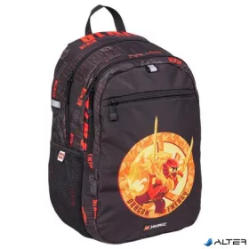   Hátizsák, dulpa rekeszes, LEGO "Ninjago Dragon Energy", fekete-mintás