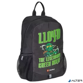   Hátizsák, közepes, LEGO "Ninjago Lloyd", fekete-mintás