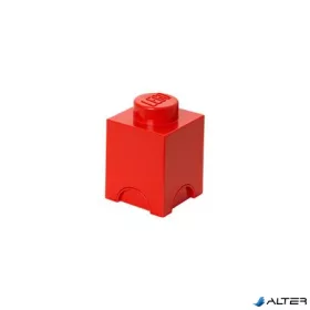 Tárolódoboz, szögletes, LEGO, piros