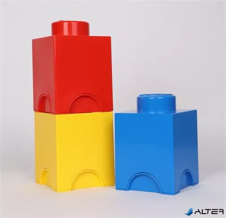 Tárolódoboz, szögletes, LEGO, kék