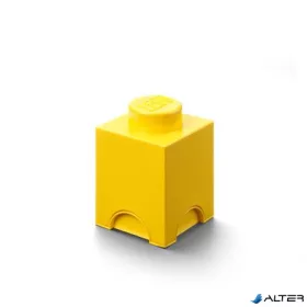 Tárolódoboz, szögletes, LEGO, sárga