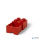 Tárolódoboz, fiókos, LEGO "Brick", piros
