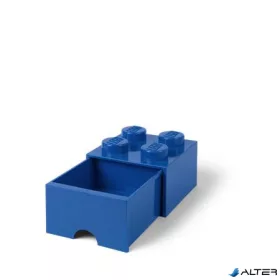 Tárolódoboz, fiókos, LEGO "Brick", kék